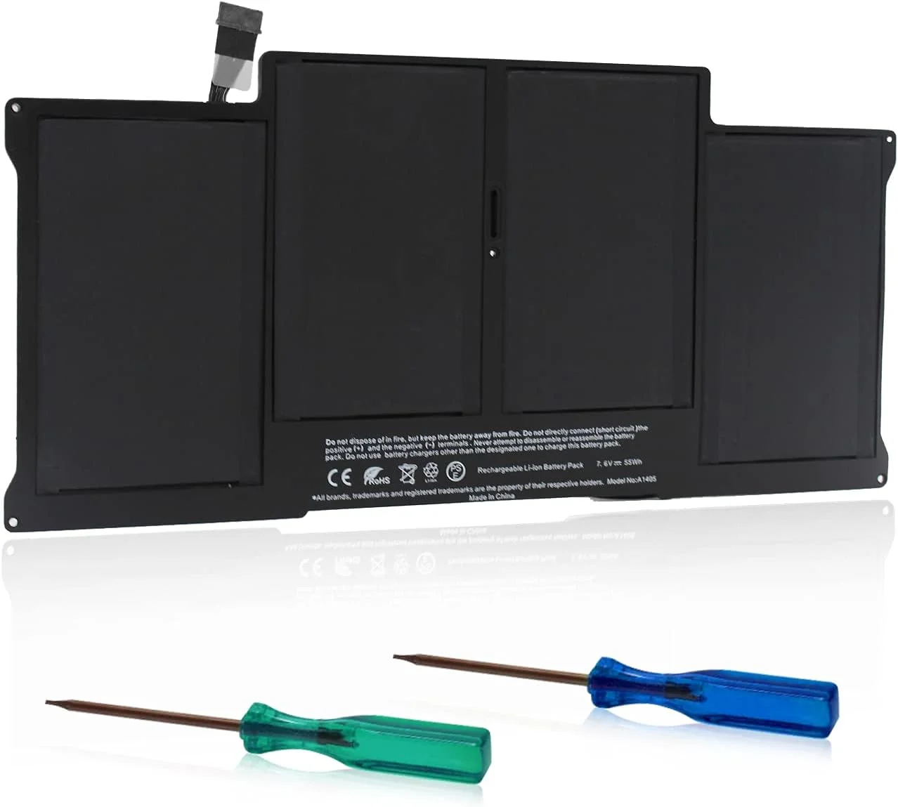 باتری جدید A1405 سازگار با باتری MacBook Air A1466 13 اینچی جایگزین باتری MacBook Air A1466 - [مدل قابل استفاده: A1466/A1369، MacBook Air، 13 اینچ، 2010-2017]