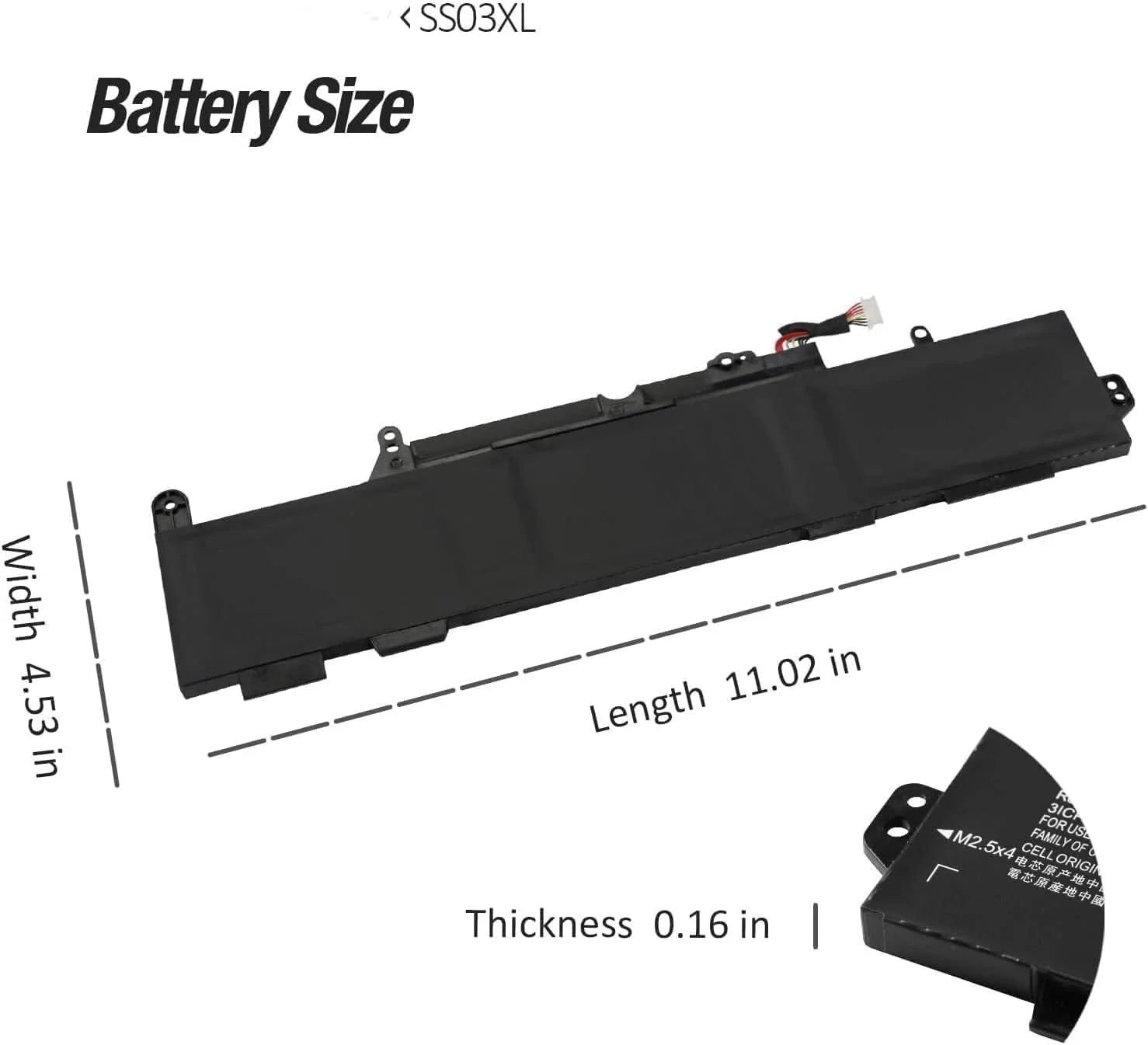 باتری لپ تاپ SS03XL برای HP EliteBook 830 840 846 G5 G6 730 735 745 G5 G6 ZBook 14U G5 MT44 MT45 Mobile Thin Client – سازگار با HSTNN-LB8G HSTNN-IB8C HSN-I13C-4 و غیره