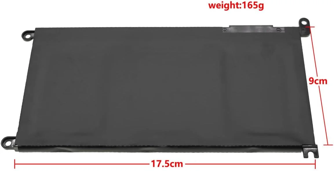 Tanch WDX0R WDXOR P75F Laptop Battery for Dell Inspiron 15 7000 Latitude 3400 Inspiron 3593 5570 3580 11.4V 3500mAh 42W