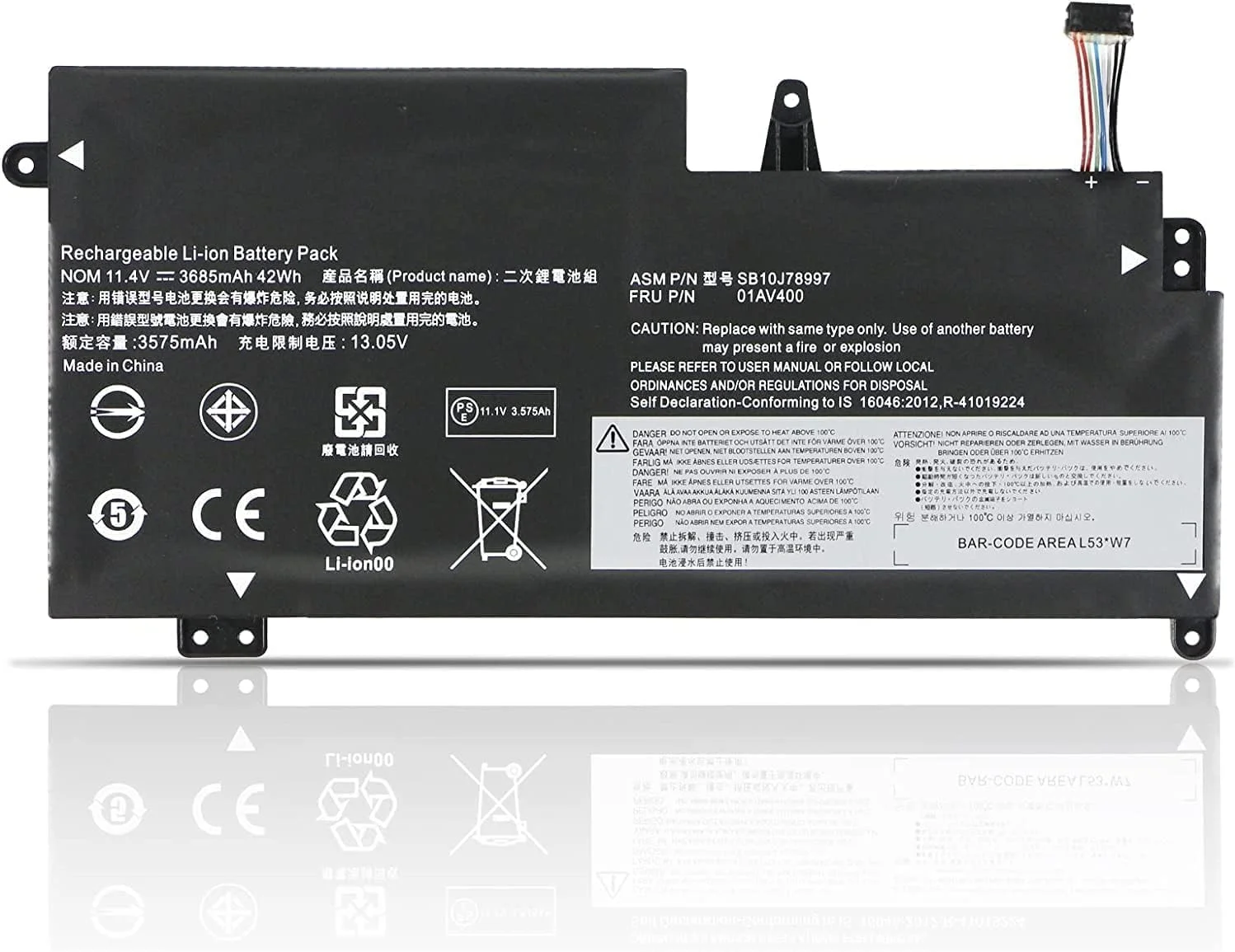 01AV401 SB10J78998 01AV400 01AV402 SB10J78999 SB10J78997 01AV435 01AV436 جایگزینی برای Lenov.o ThinkPad 13 نسل اول/دوم 13 Chromebook S2 نسل اول/دوم (11.25V 42Wh) 01AV401 SB10J78998 01AV400 01AV402 SB10J78999 SB10J78997 01AV435 01AV436 جایگزینی برای Lenov.o ThinkPad 13 نسل اول/دوم 13 Chromebook S2 نسل اول/دوم (11.25V 42Wh)