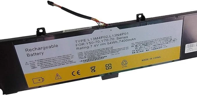 باتری لپ تاپ جایگزین L13M4P02 برای لنوو Y50-70 Y70-70 Y70 Y50 Y50-70AM-IFI Y50-70AM-ISE Y50-70AS-ISE Y50-70-IFI Y50-70AT-IFI Y50-70-ISE Y50-80 5B10K10190 121500250 تبلت (7.4V 54Wh)