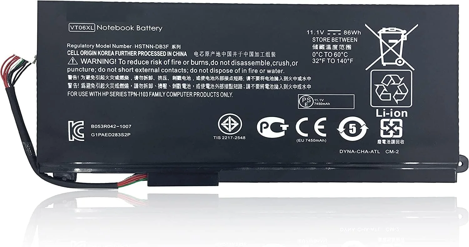 باتری جایگزین TPN-I103-6-Cell VT06XL VTO6XL VT06 لپ تاپ برای سری H.P Envy 17-3000 و سری H.P Envy 17T-3000 باتری جایگزین TPN-I103-6-Cell VT06XL VTO6XL VT06 لپ تاپ برای سری H.P Envy 17-3000 و سری H.P Envy 17T-3000