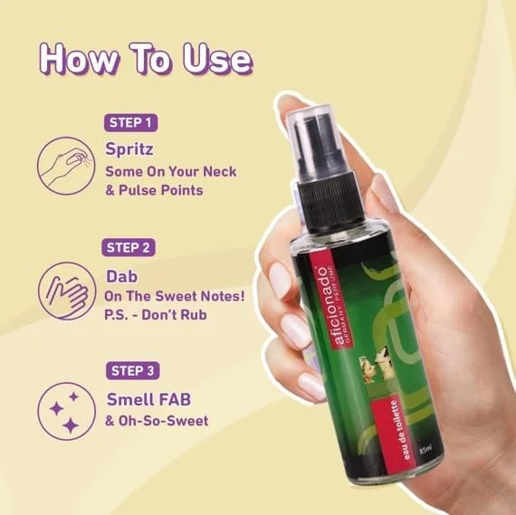 عطر بدن افیشیونادو F4 EDT با رایحه تمیز برای آقایان و بانوان، ورژن فانتزی 85 میلی لیتر.