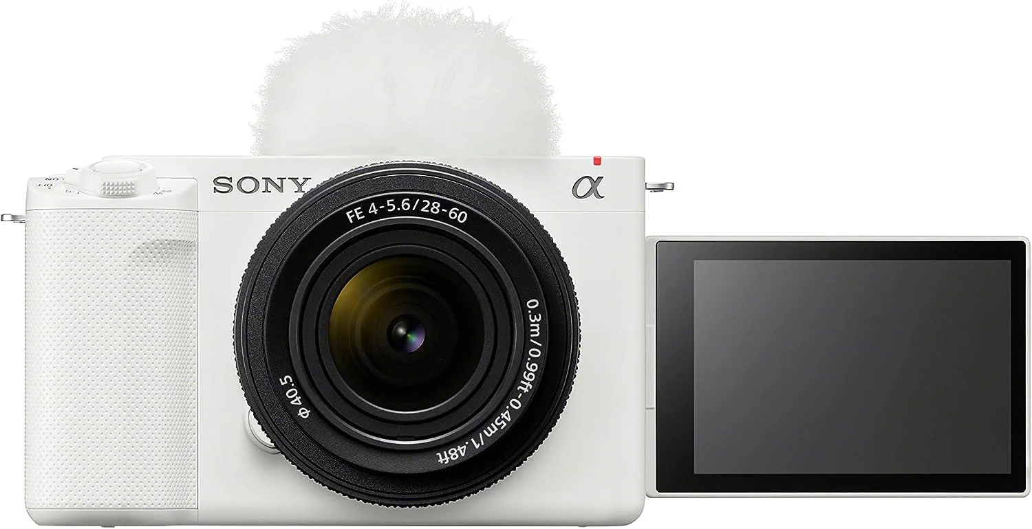 دوربین ولاگ بدون آینه فول فریم Sony Alpha ZV-E1 با لنز 28-60 میلی‌متری - بدنه سفید