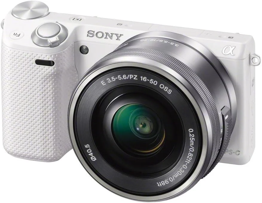 Sony NEX-5TL/W Mirrorless Digital Camera with 16-50mm Power Zoom Lens (White)