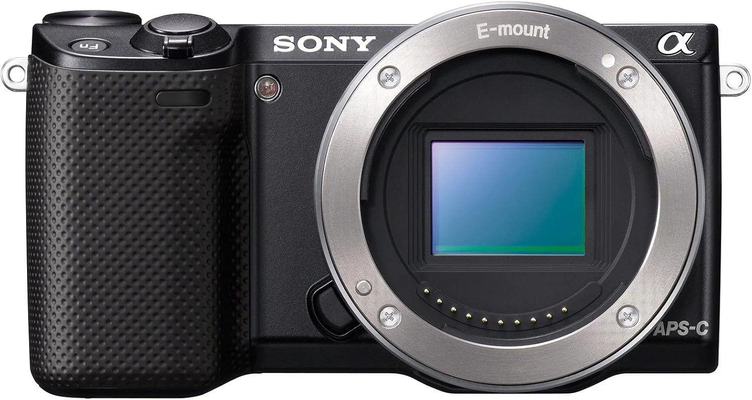 Sony NEX-5R/B 16.1 MP Mirrorless Digital Camera with 3-Inch LCD - Body Only (Black)