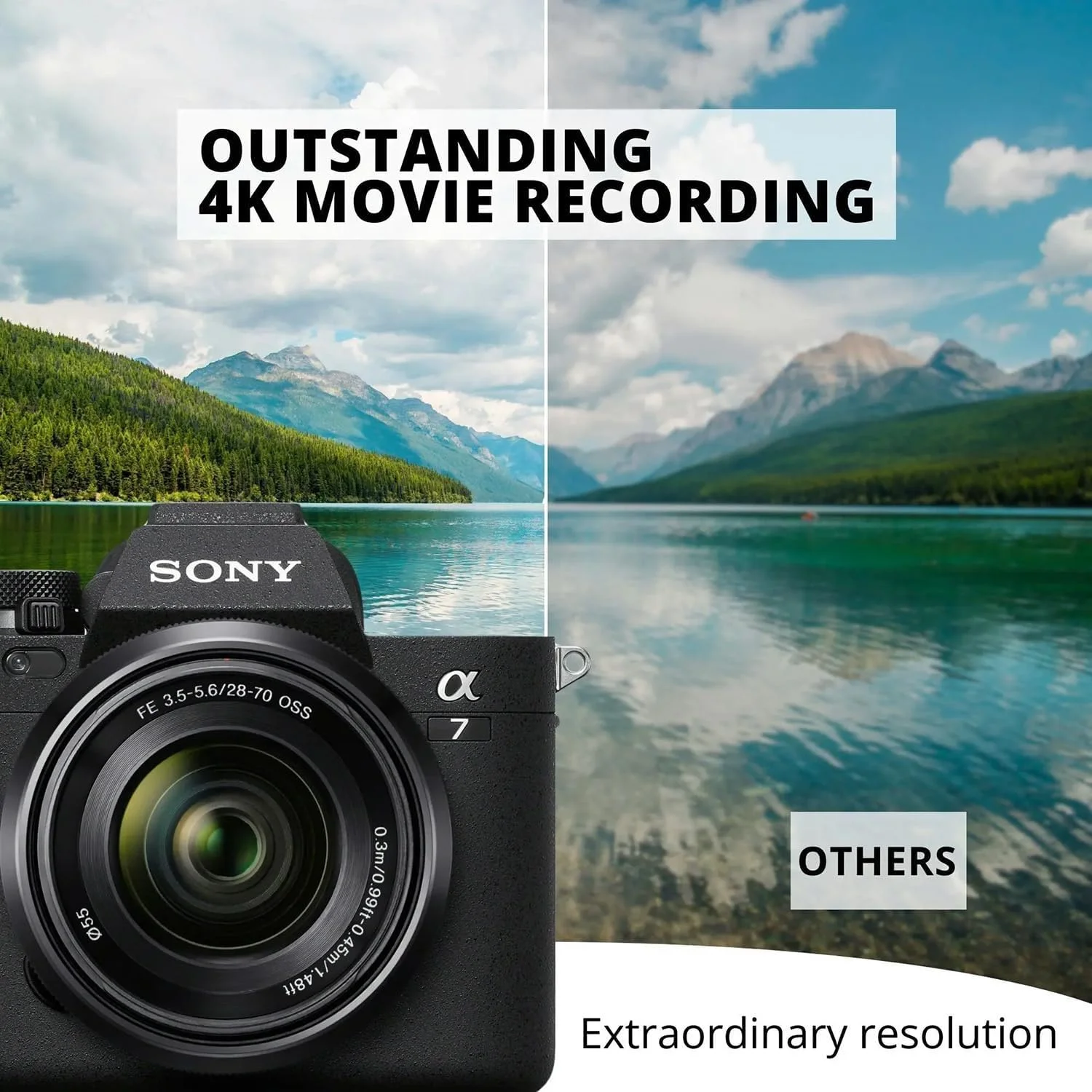 دوربین سونی آلفا 7 IV فول فریم بدون آینه (فقط بدنه) به همراه کیف هارد با فوم داخلی و سازمان دهنده درب برای دوربین سونی A7R (مشکی) (2 قلم)