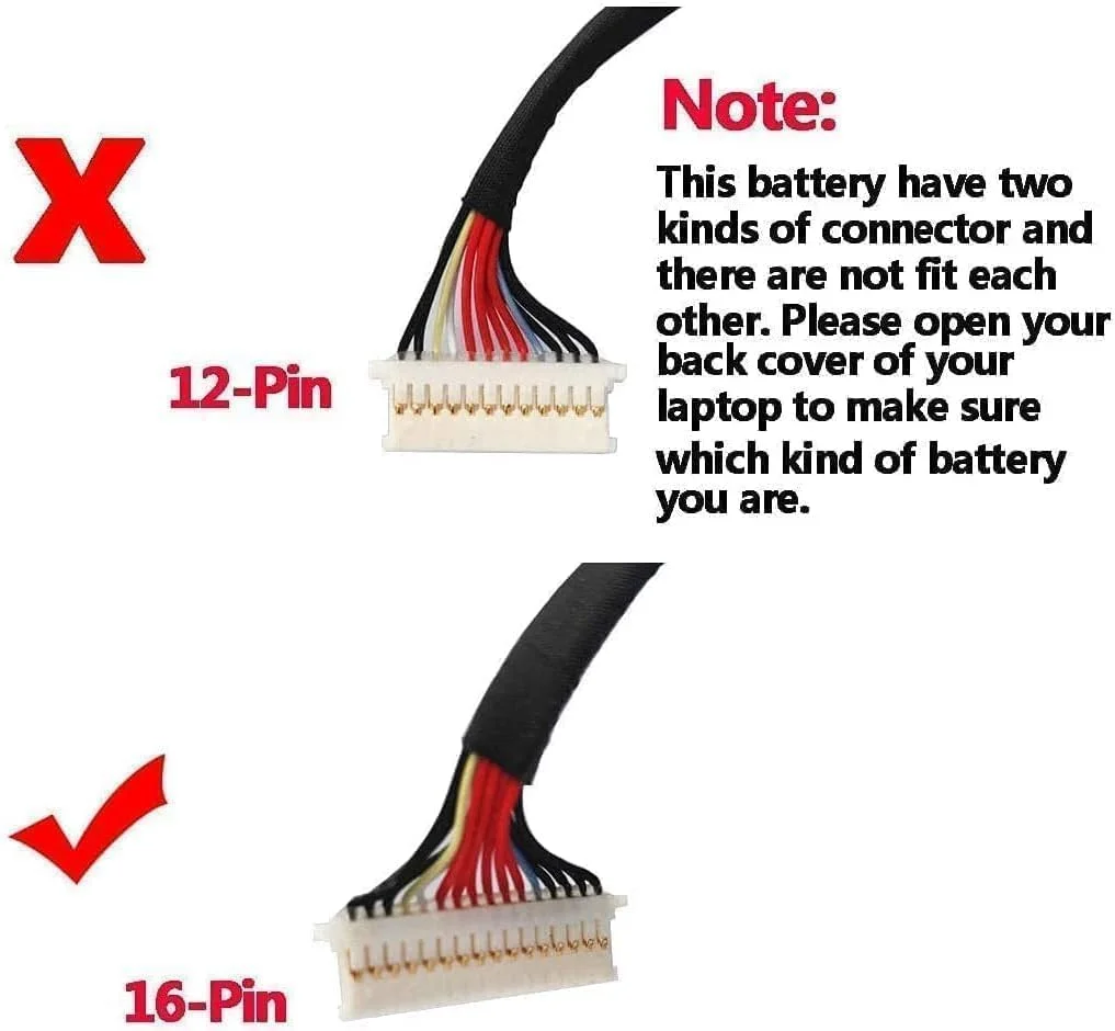 باتری جایگزین FM08، 14.4 ولت 86 وات‌ساعت 5973 میلی‌آمپر ساعت، سازگار با لپ‌تاپ HP OMEN 17-AN013TX 17-AN014TX 922753-421 (کانکتور 16 پین)