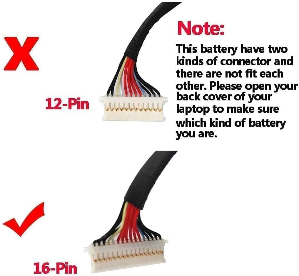 باتری جایگزین FM08، 14.4 ولت، 86 وات ساعت، 5973 میلی آمپر ساعت، باتری لپ تاپ HSTNN-LB8B سازگار با HP OMEN 17-AN013TX 17-AN014TX 922753-421 (اتصال 16 پین)