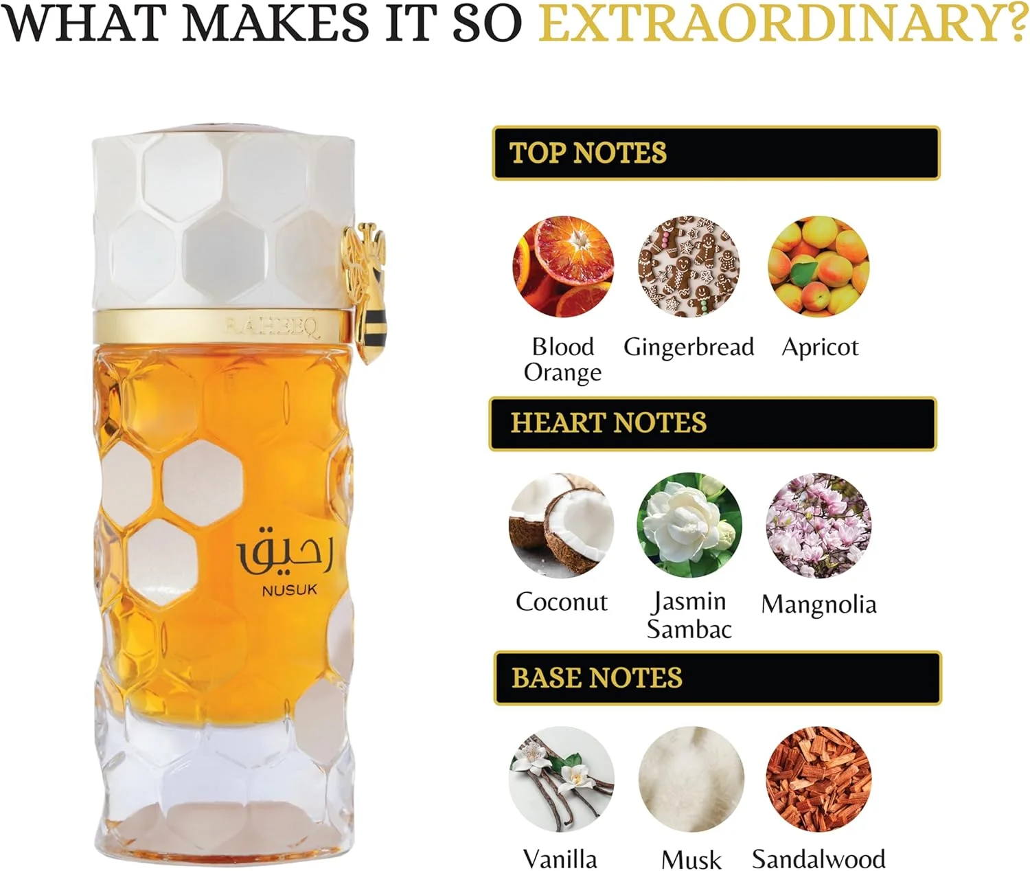 عطر زنانه رحیق از ناسوُک - ۱۰۰ میلی لیتر | ادو پرفیوم ماندگار | رایحه مرکبات، گورمند و وانیل | عطر لوکس و شیرین