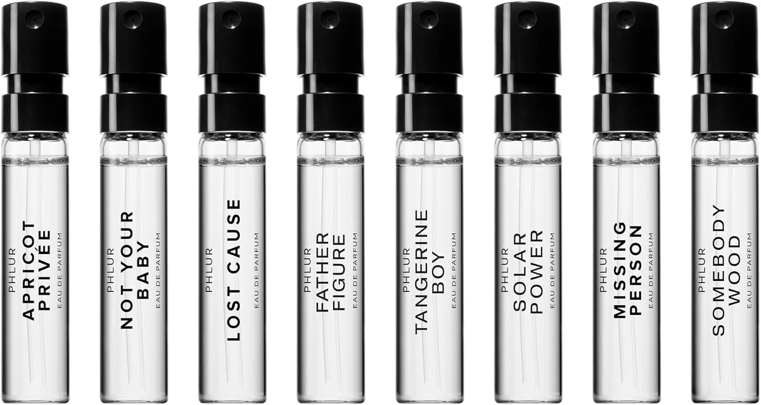 مجموعه کشف عطر PHLUR (2024) - مجموعه نمونه عطر 8 عددی شامل Missing Person و Father Figure - نمونه های مینی عطر 2 میلی لیتری (8 x 2 میلی لیتر) مجموعه کشف عطر PHLUR (2024) - مجموعه نمونه عطر 8 عددی شامل Missing Person و Father Figure - نمونه های مینی عطر 2 میلی لیتری (8 x 2 میلی لیتر)