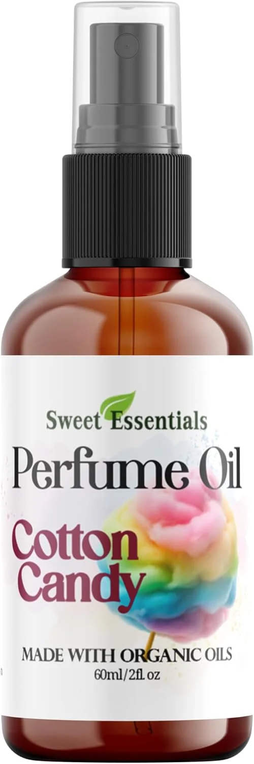 اسانس شیرین پشمک | روغن عطر | 60 میلی‌لیتر ساخته شده با روغن‌های ارگانیک - روغن عطر اسپری‌کردنی -.