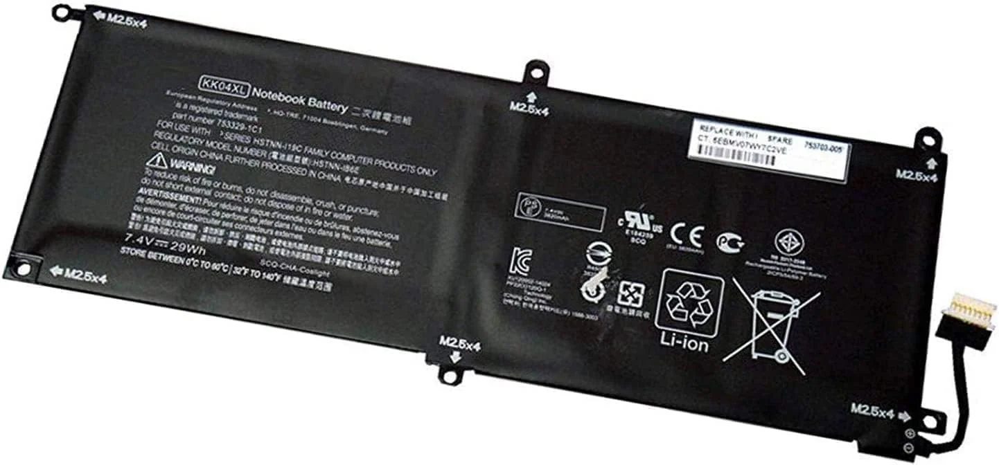 باتری جایگزین لپ تاپ KK04XL برای سری تبلت Hp Pro X2 612 G1 مدل KKO4XL 753703-005 753329 - جایگزین