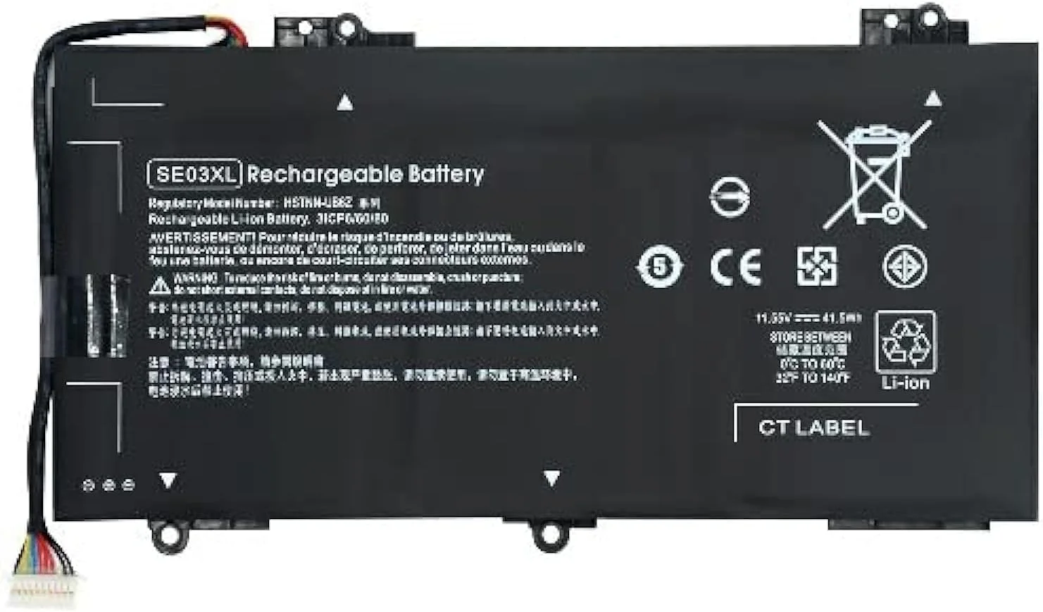 باتری جایگزین SE03XL برای HP Pavilion 14-AL000 14-AL125TX 14-AL136TX 14-AL027TX 14-AL028TX 14-AL062NR 14-AL007LA 14-AV002LA 14-AV005LA 14-AV033LA 14-AV006LA