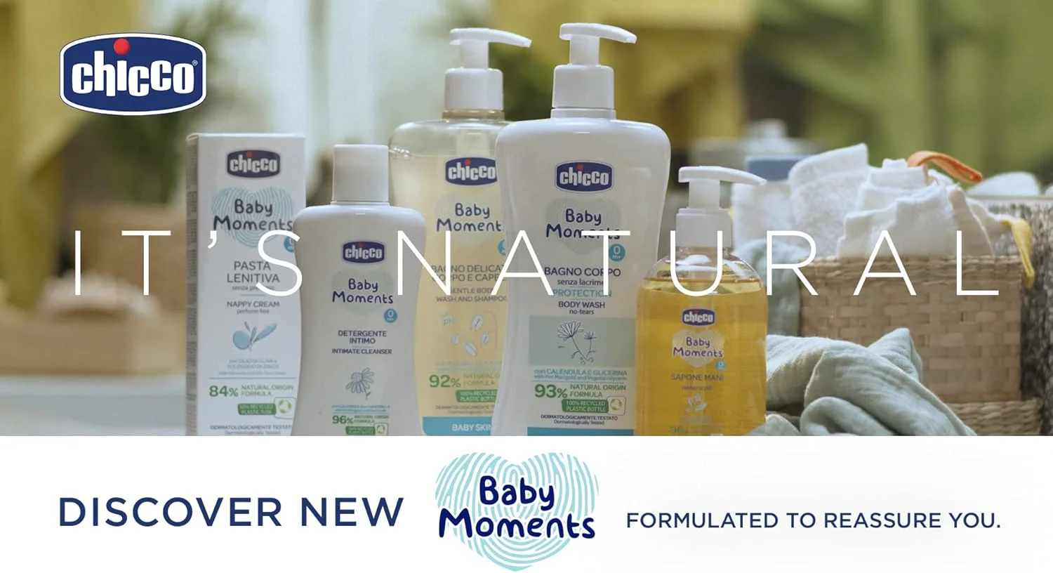 ادکلن کودک چیکو مدل Baby Moments Sweet Perfumed Water مناسب پوست لطیف نوزاد از بدو تولد 100 میلی لیتر