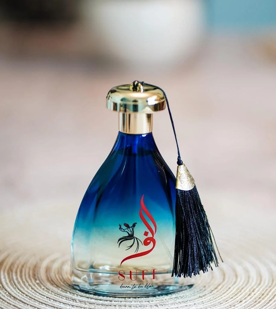 ادکلن مردانه و زنانه بلو صوفی - 100 میل، عطر مرکباتی، چوبی و مشک با رایحه های گرم و تند، ماندگاری طولانی