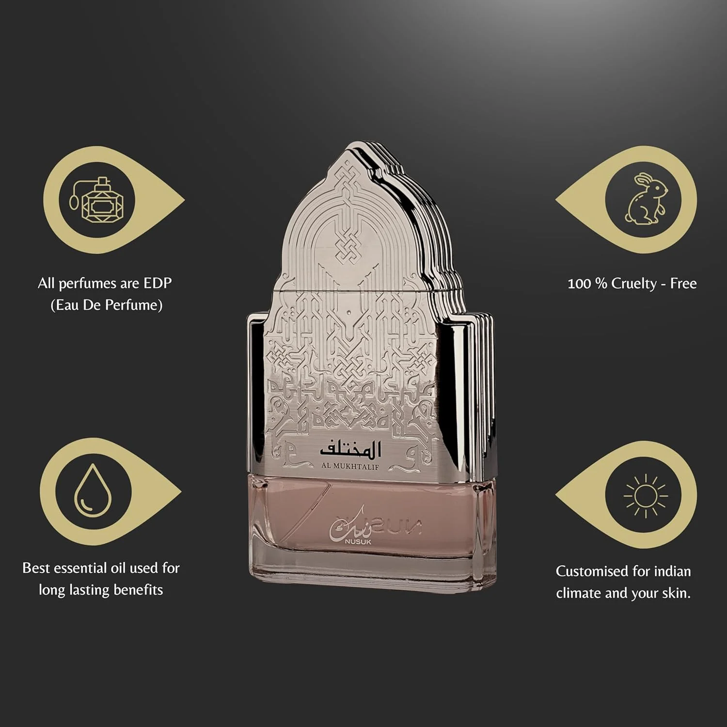 نوسک المختلف زنانه اکستریت د پرفیوم | عطر ماندگار با میوه های آبدار، سبزیجات معطر و چوب های گرم | رایحه زنانه جسورانه | 100 میلی لیتر