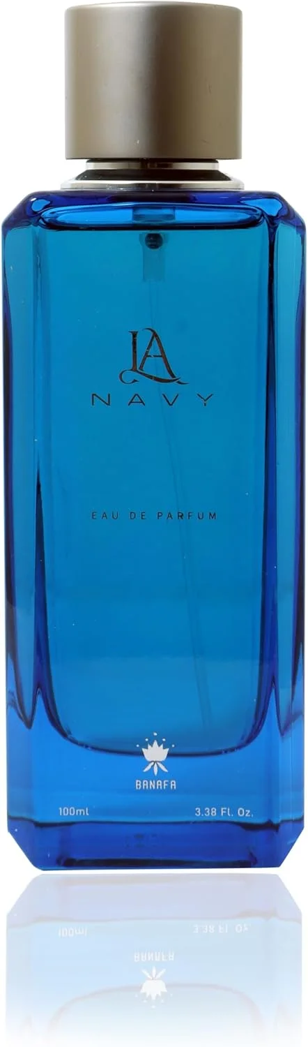 ادکلن بانافا ال ای نیوی ۱۰۰ میل - رایحه مرکباتی گرم و تند با ترنج، پرتقال، دارچین، تنباکو و عنبر - عطر لوکس ماندگار برای روز یا شب، مناسب برای آقایان و بانوان