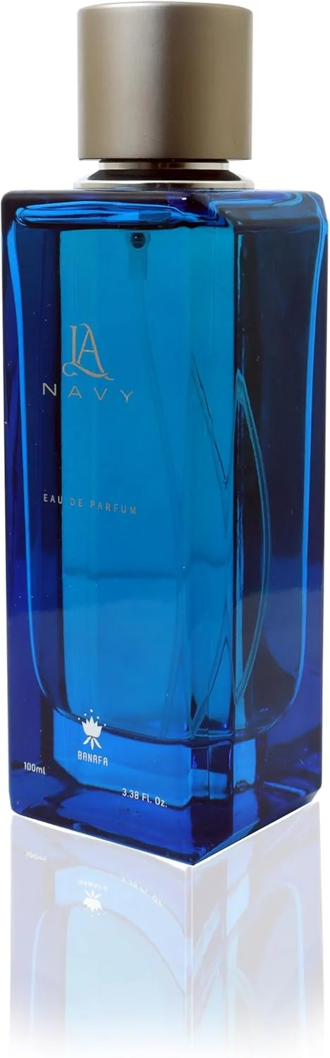 ادکلن بانافا ال ای نیوی ۱۰۰ میل - رایحه مرکباتی گرم و تند با ترنج، پرتقال، دارچین، تنباکو و عنبر - عطر لوکس ماندگار برای روز یا شب، مناسب برای آقایان و بانوان