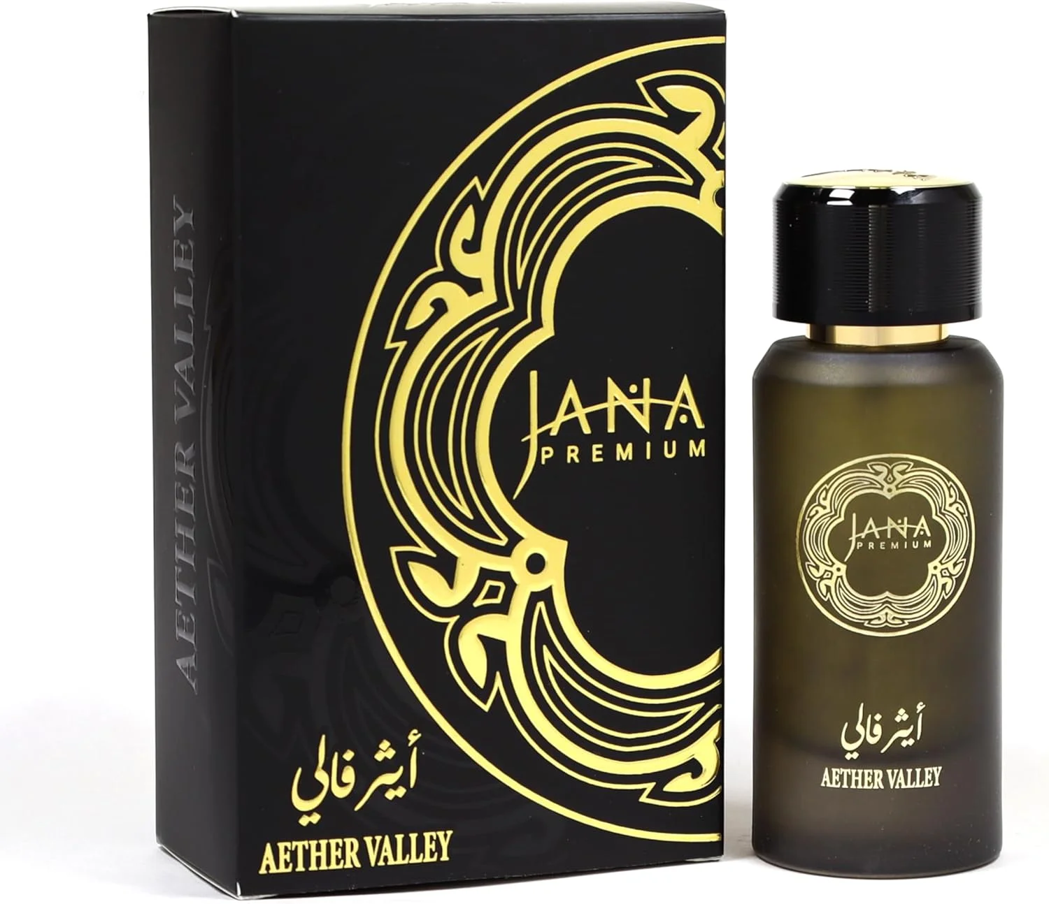 ادکلن унисекс Jana Premium Aether Valley حجم 50 میلی لیتر - رایحه گل رز و زعفران با پایه کهربا