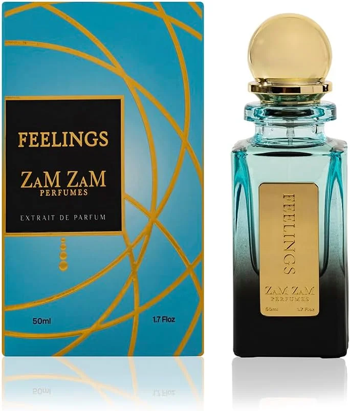 عطر احساس زمزم 50 میلی لیتر ادو پرفیوم унисекс – رایحه تازه مرکباتی دریایی با ترنج، لیمو، کالون، آمبروکسان، سدر و مشک – عطر ماندگار و ظریف برای آقایان و بانوان
