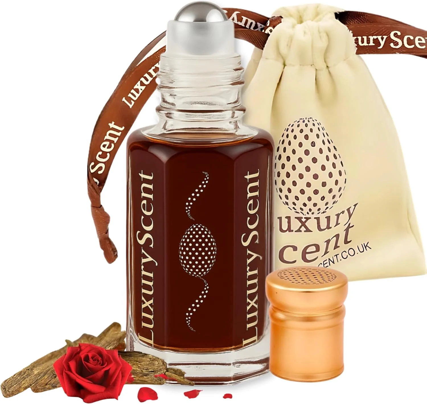 عطر روغنی رولی لوکس با رایحه دبی، رایحه گرم چوبی گلی مشک، عطر روغنی شرقی 6 میلی لیتری برای مردان و زنان، عطر روغنی با کیفیت عالی