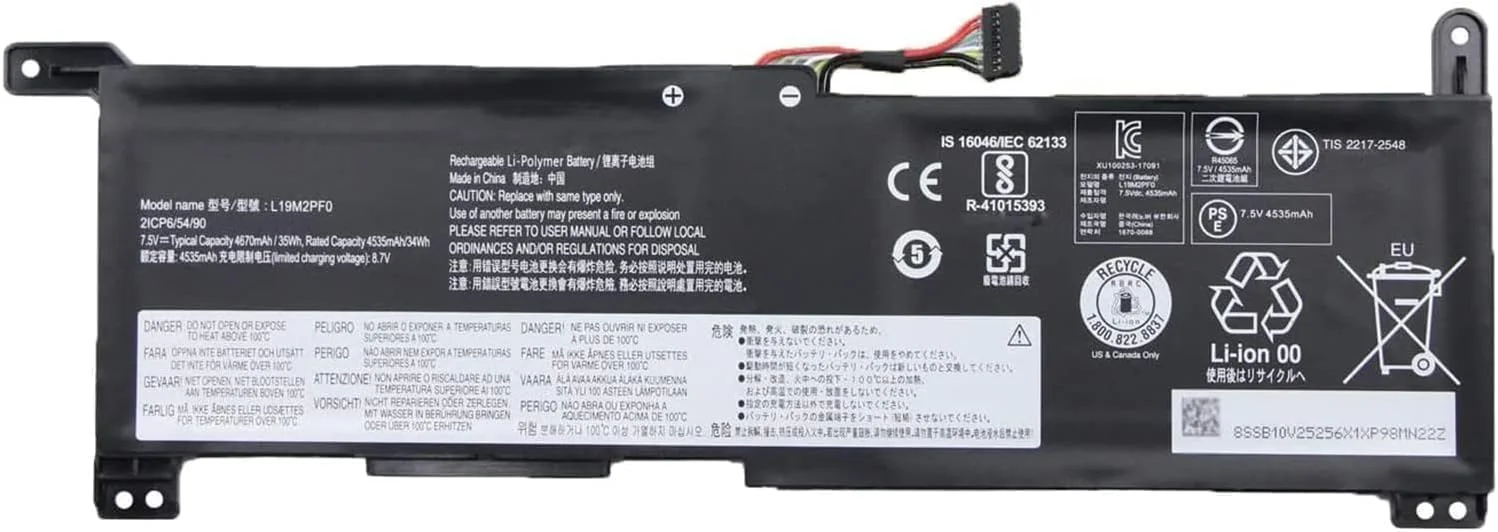باتری لپ تاپ مدل L19M2PF0 جایگزین برای سری های Len.ovo Ideapad Slim 1-14AST-05 1-11AST-05 مدل های L16L2PB3 2ICP6/54/90 5B10V25257 5B10W67171 باتری لپ تاپ مدل L19M2PF0 جایگزین برای سری های Len.ovo Ideapad Slim 1-14AST-05 1-11AST-05 مدل های L16L2PB3 2ICP6/54/90 5B10V25257 5B10W67171
