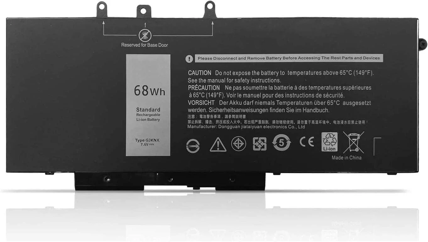باتری جدید لپ تاپ 68WH GJKNX 93FTF مناسب برای Dell Latitude (5280 5288 5290 5480 5488 5490 5491 5495 5580 5590) Precision 15 3520 Mobile Workstation VG93N WFWKK 83 XPC DJWGP DY9NT 5YHR4
