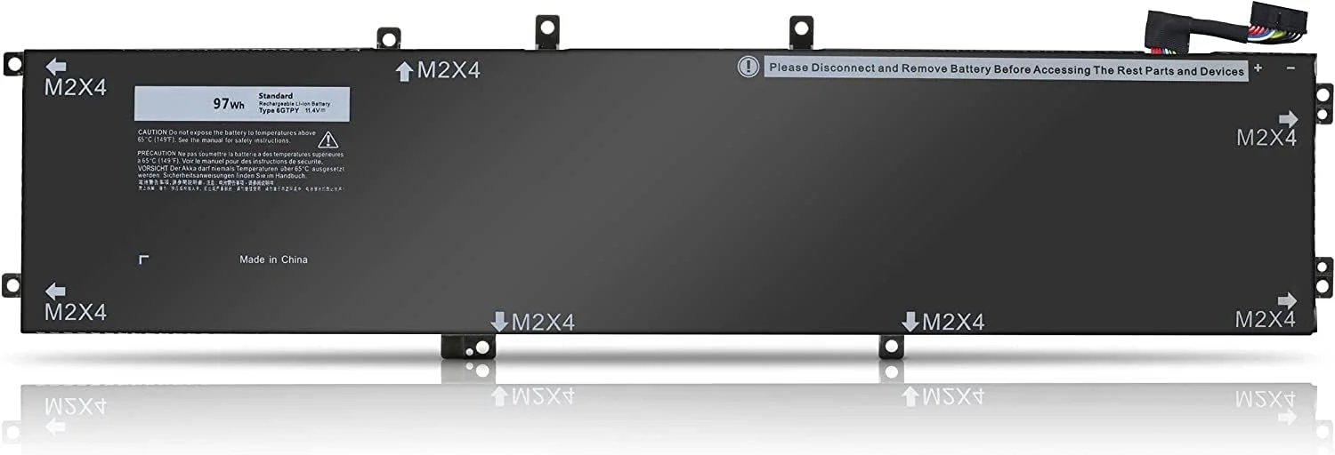 باتری لپ تاپ سازگار با 6GTPY 5XJ28 برای دل XPS 15 9560 9550 9570 7590 Precision 5520 5510 M5520 i7-7700HQ 5XJ28 5D91C 5041C 05041C تعویض باتری لپ تاپ 11.4V 97Wh