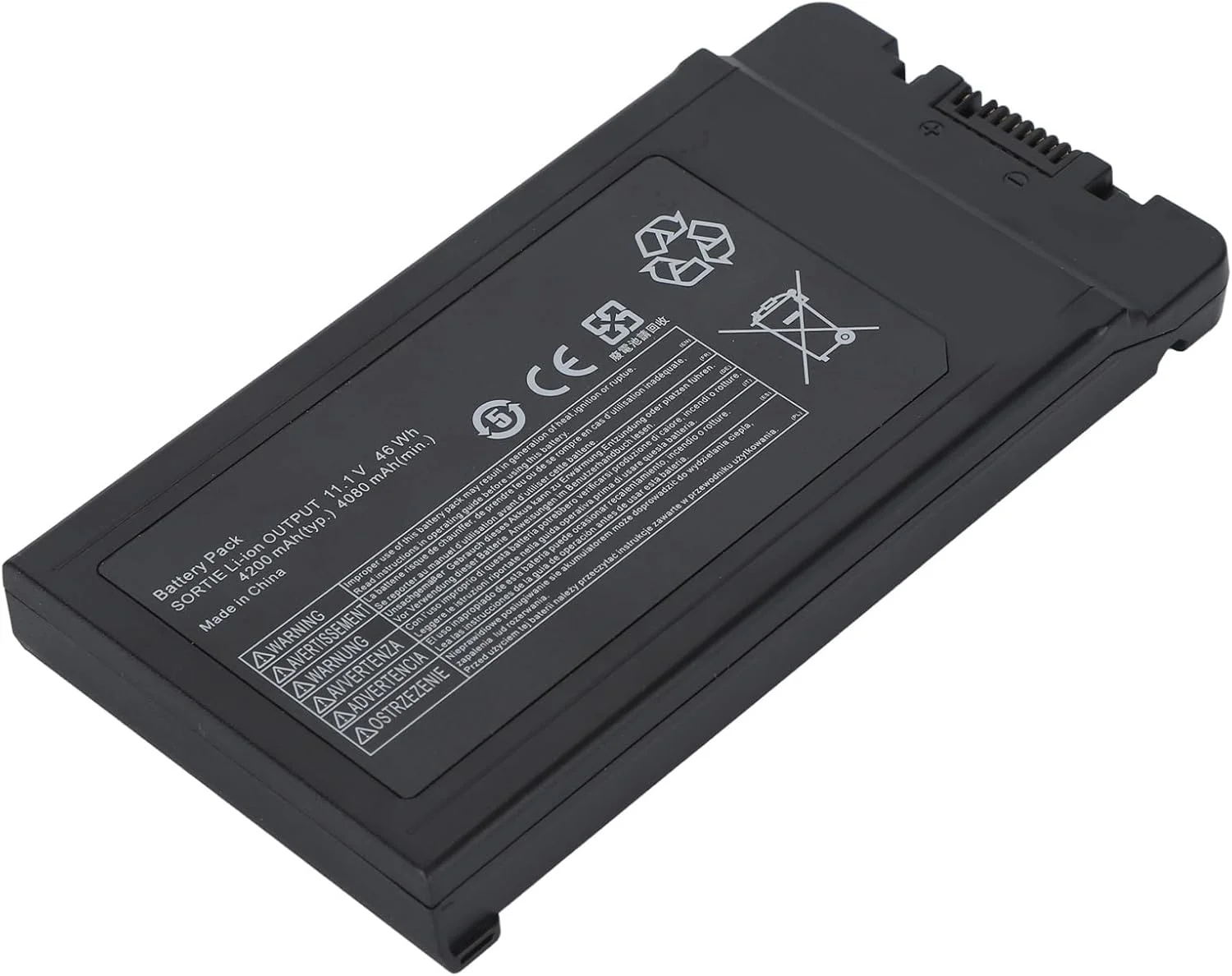 باتری لپ تاپ لیتیوم یون 11.1 ولت 46 وات ساعت جایگزین