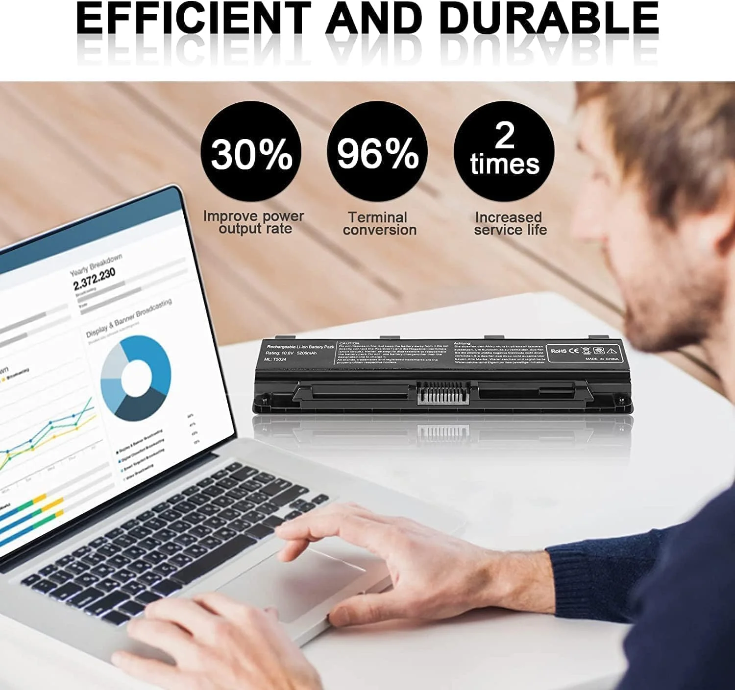 باتری PA5024U-1BRS برای توشیبا، ستلایت C55 C55-A C55T C55DT C55D C855 C855D L855 L875 P855 P875 S855 S875