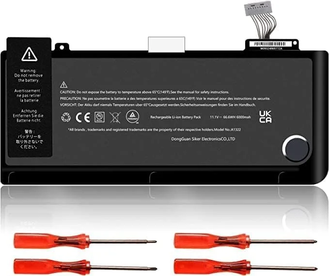 باتری A1322 A1278 برای مک بوک پرو ۱۳ اینچ (10.95V 6000mAh) باتری A1322 A1278 برای مک بوک پرو ۱۳ اینچ (10.95V 6000mAh)