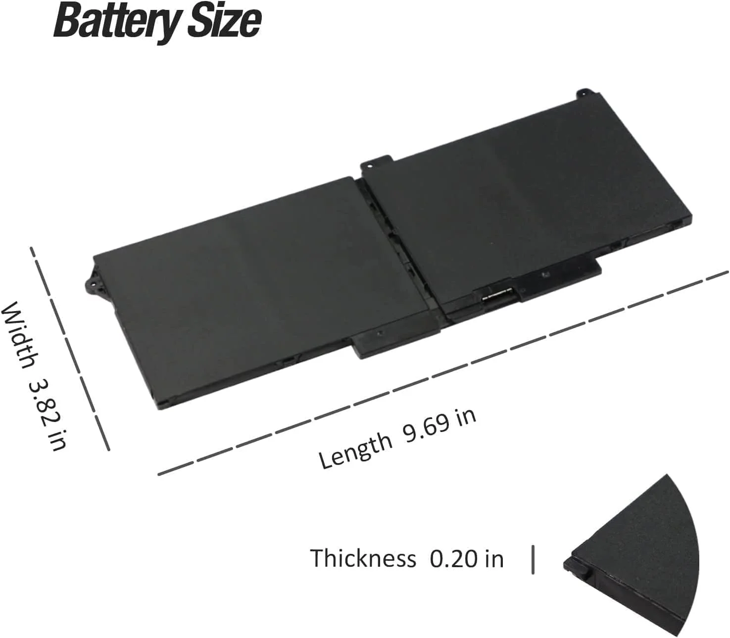 باتری لپ تاپ RJ40G برای دل Latitude 14 5420، Latitude 15 5520، Precision 15 3560، ایستگاه کاری سیار P137G P104F P137G001 P104F001 P104F002 075X16 01K2CF WYYY 9DX 0WK3F1 0M3KCN