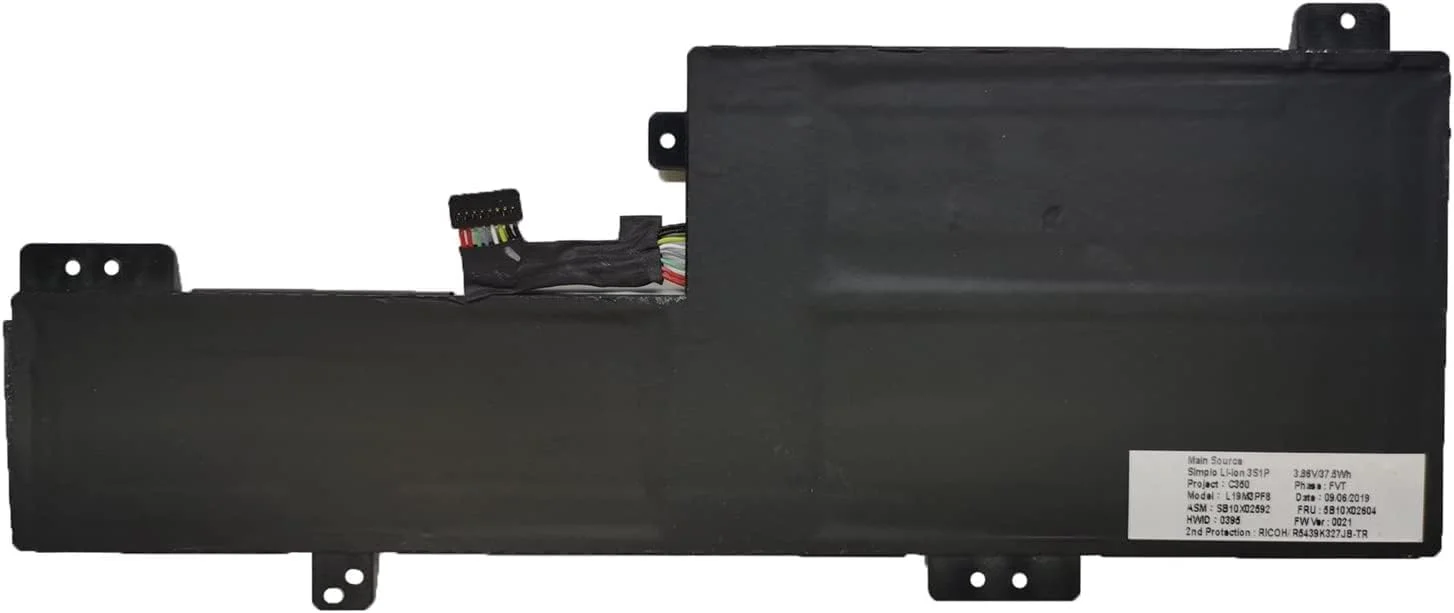 باتری لپ تاپ 11.58V 37.5Wh L19C3PF8 L19M3PF8 8SSB10X025 5B10X02604 SB10X02595 SB10X02592 سازگار با سری Len.ovo Flex 3-11 IdeaPad Flex 3-11IGL05