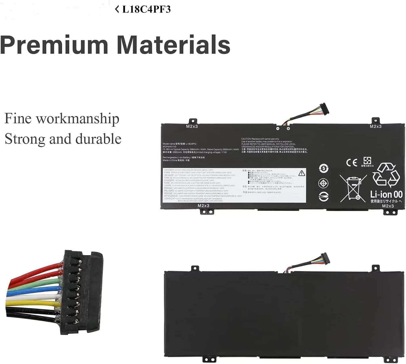 باتری L18C4PF3 L18M4PF3 سازگار با IdeaPad C340-14API IdeaPad C340/14IWL IdeaPad C340k-14IML IdeaPad S540-14API IdePad S540-14 IWL Touch IdeaPad S540%-14IML Touch L18M4 باتری L18C4PF3 L18M4PF3 سازگار با IdeaPad C340-14API IdeaPad C340/14IWL IdeaPad C340k-14IML IdeaPad S540-14API IdePad S540-14 IWL Touch IdeaPad S540%-14IML Touch L18M4