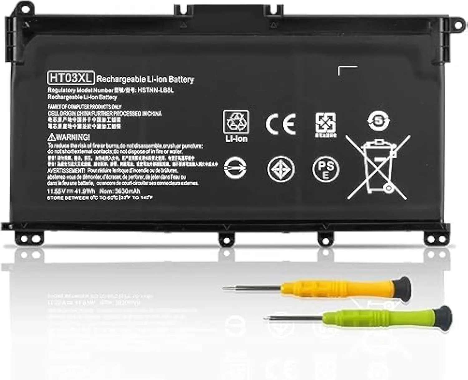 باتری جایگزین HT03XL برای لپتاپهای HP Pavilion سری 15-CS 15-CW 15-CU 15-DA 15-DB 15-DW 15-DY 15T-DA 15T-DB 15T-DQ 15-cu1xxx 15-cw1xxx 15-DA0XXX 15-db1xxx 15-dw0xxx 15t-dy100 17-by0xxx 17-ca0xxx 14m-dh0xxx باتری جایگزین HT03XL برای لپتاپهای HP Pavilion سری 15-CS 15-CW 15-CU 15-DA 15-DB 15-DW 15-DY 15T-DA 15T-DB 15T-DQ 15-cu1xxx 15-cw1xxx 15-DA0XXX 15-db1xxx 15-dw0xxx 15t-dy100 17-by0xxx 17-ca0xxx 14m-dh0xxx