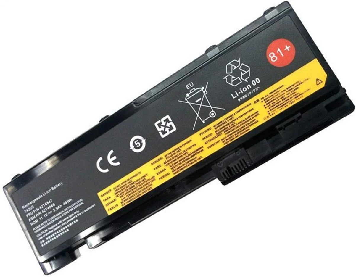 باتری لپ تاپ HUBEI 81+ 42T4846 جایگزین برای Lenovo ThinkPad T420i T420s T430s 0A36287 42T4844 42T4845 42T4847 45N1036 45N1037 45N1038 45N1039 45N1064 45N1065 45N1143 (11.1V 44Wh) باتری لپ تاپ HUBEI 81+ 42T4846 جایگزین برای Lenovo ThinkPad T420i T420s T430s 0A36287 42T4844 42T4845 42T4847 45N1036 45N1037 45N1038 45N1039 45N1064 45N1065 45N1143 (11.1V 44Wh)