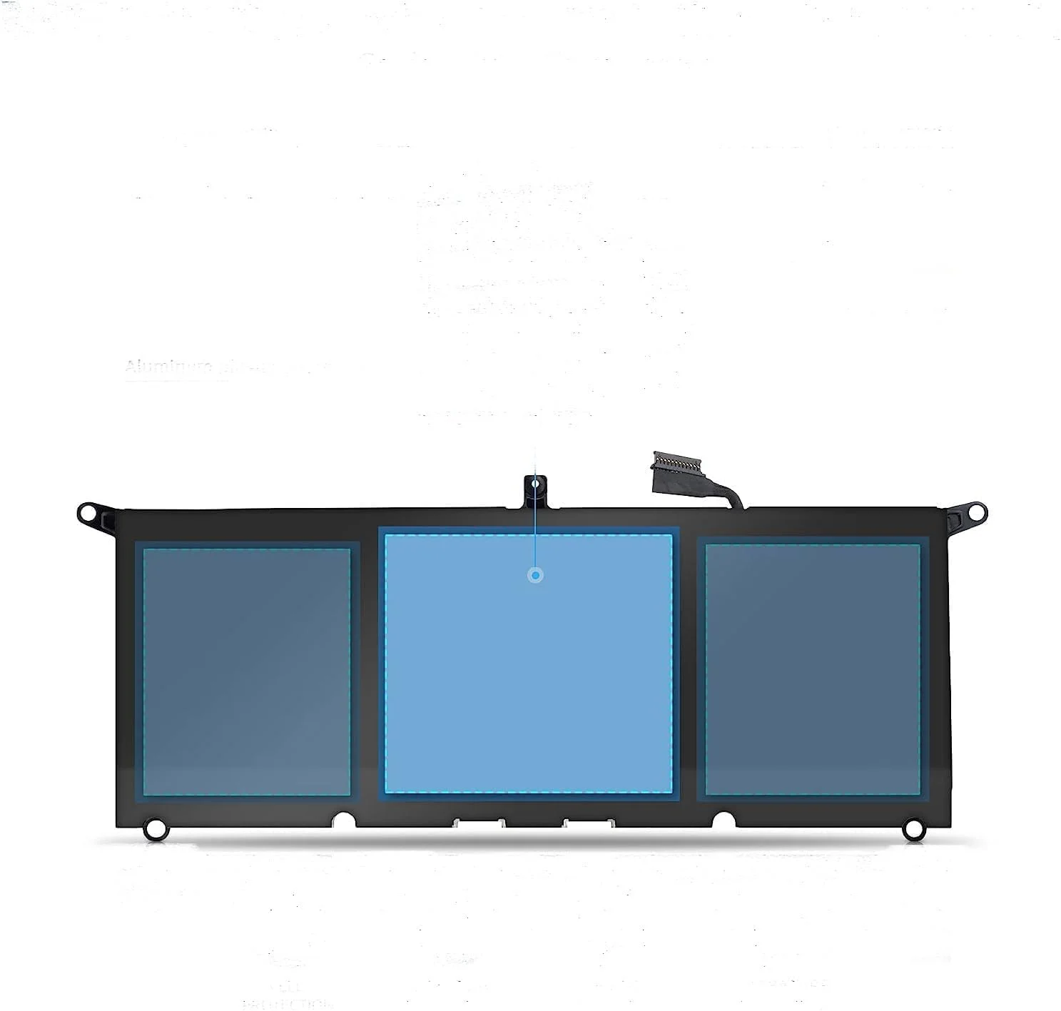 باتری جایگزین با ظرفیت بالا DXGH8 7.6V 6840mAh 52Wh | سازگار با Dell XPS 13 7390 9370 9380 Inspiron 7391 2-in-1 Series G8VCF H745V 451-BCRE | باتری لیتیوم یونی لپ تاپ با ساخت دقیق