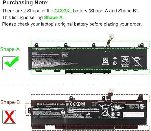 باتری لپ تاپ CC03XL CC03053XL-PL برای HP EliteBook 830 835 840 845 G7 G8 Probook 635 Aero G7 G8 ZBook Firefly 14 G7 G8 MT32 Mobile Thin Client L78555-0055-0055-0055 L776 08-42