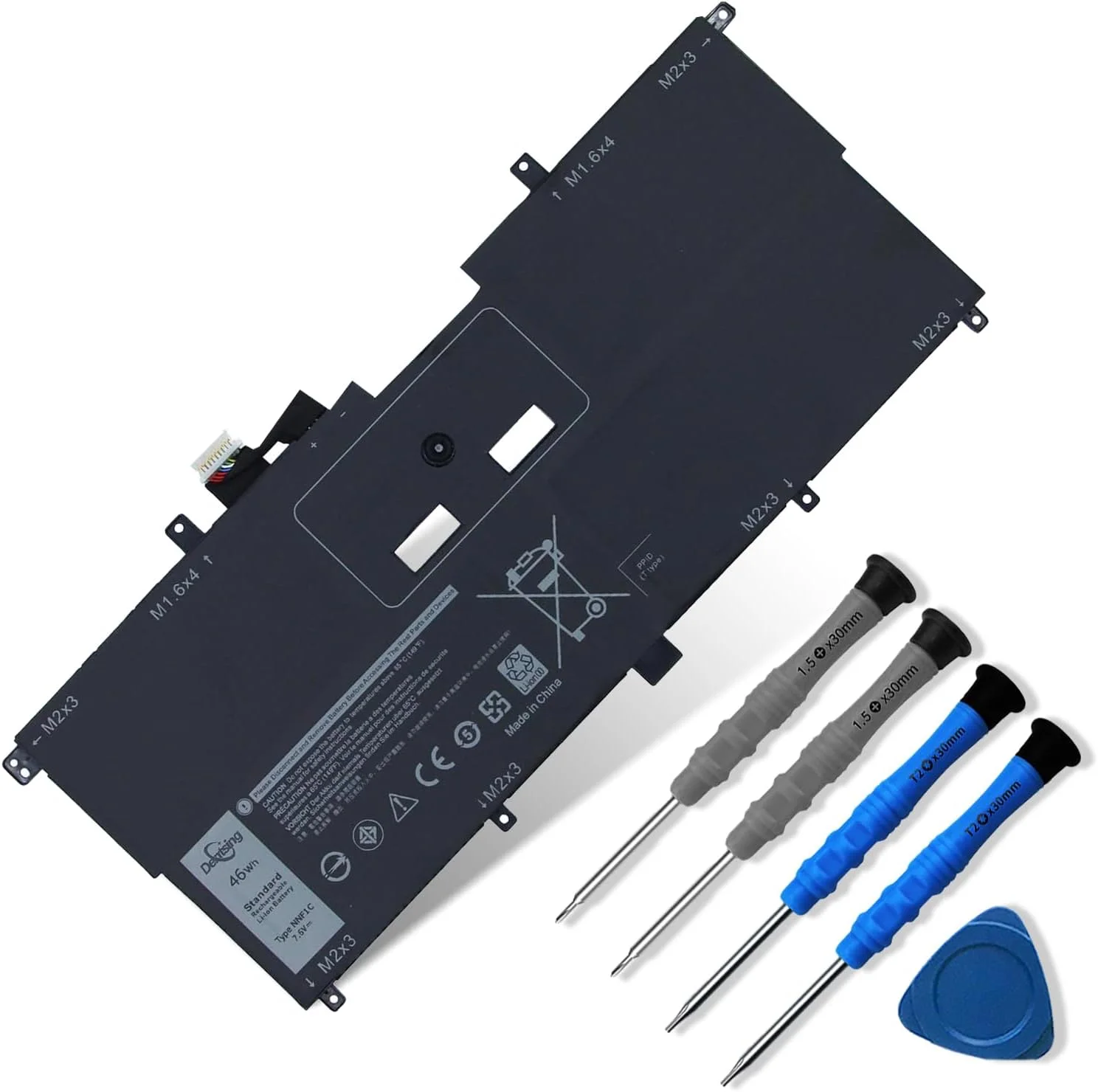 باتری 7.6 ولت 46 وات NNF1C دنتسینگ برای سری Dell XPS 13 9365 HMPFH