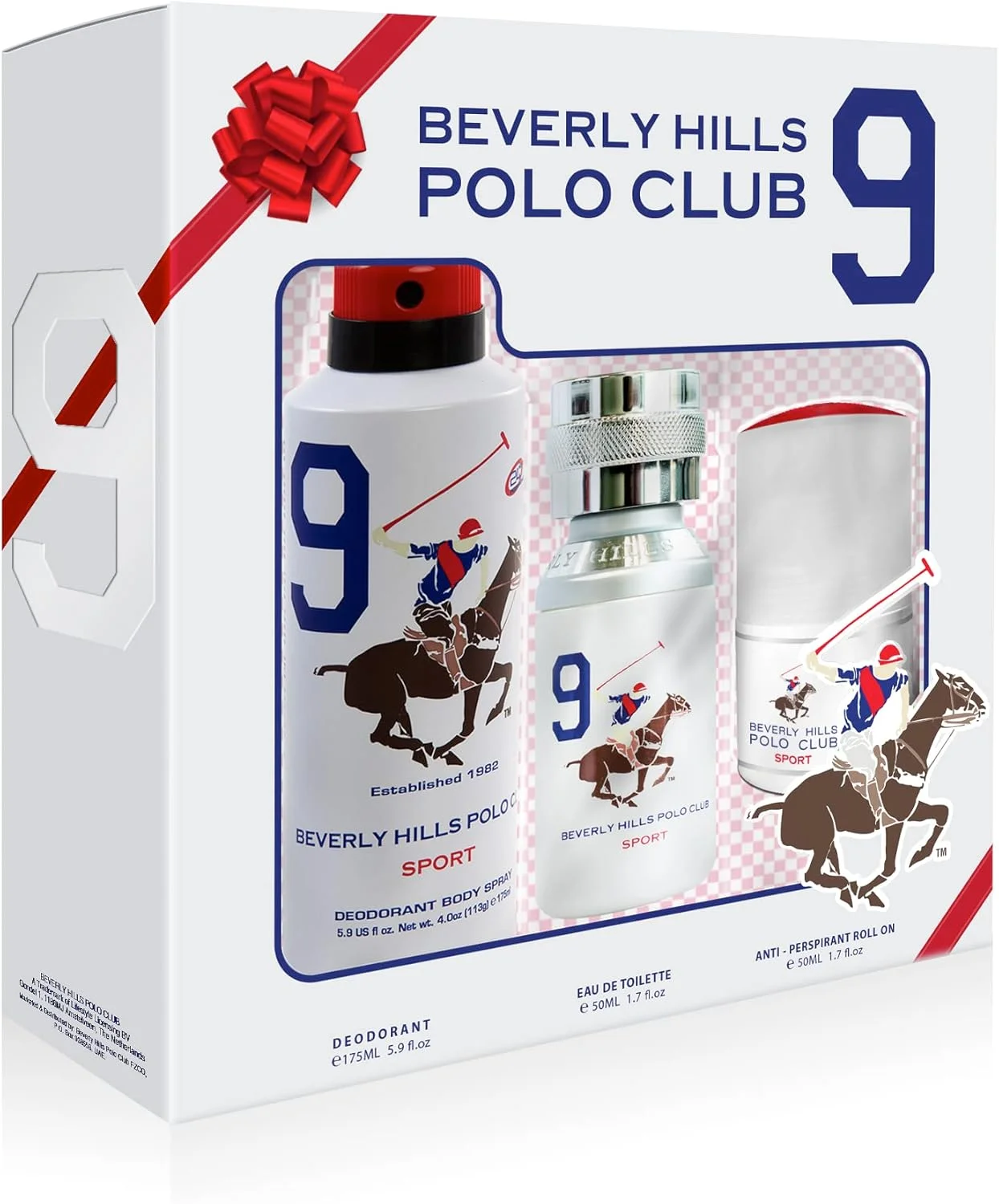 ست هدیه مردانه 3 تکه Beverly Hills Polo Club Sport No.9 شامل ادو تویلت 50 میلی لیتر + اسپری دئودورانت 175 میلی لیتر + رول ضد تعریق
