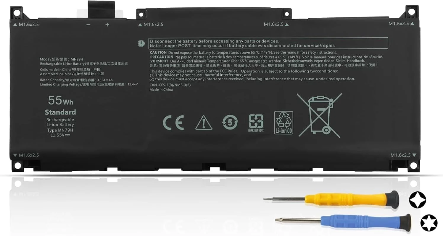 باتری MN79H سازگار با Dell XPS 13 Plus 9320 XPS 13 9340 سری P151G P151G001 P151G002 Intel Core Ultra 5 125H 7 155H 165H نسل دوازدهم i5-1240P i7-1260P J7H5M NXRKW 0NXRKW 0MN79H 0J7H5M 55Wh