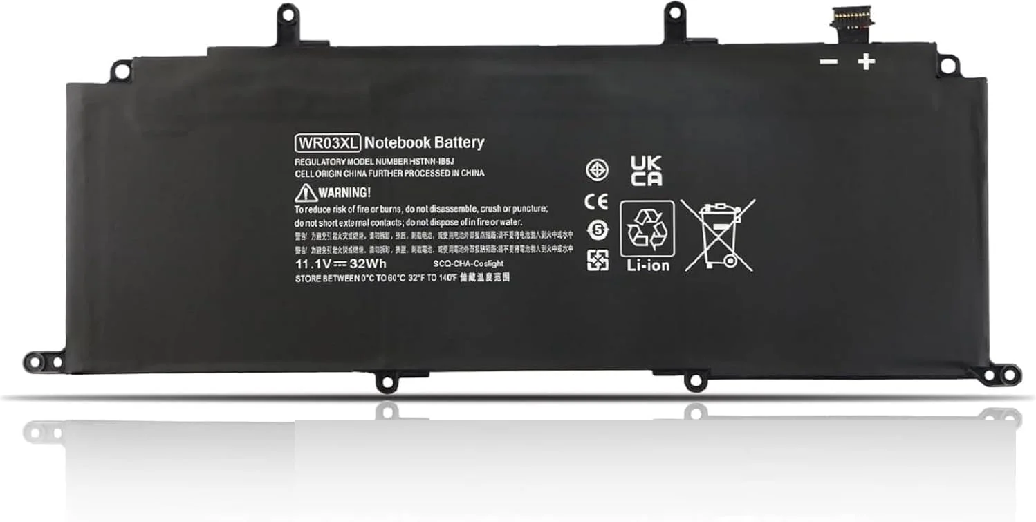 باتری لپ تاپ 11.1 ولت 32 وات ساعت WR03XL سازگار با HP Split 13 x2 13-m 13-m000 13-m100 13-m200 Detachable Pavilion 13 x2 AMD 13-p 13-p000 13-p100 تبلت سری 2 در 1 13-m100la 13-m210dx