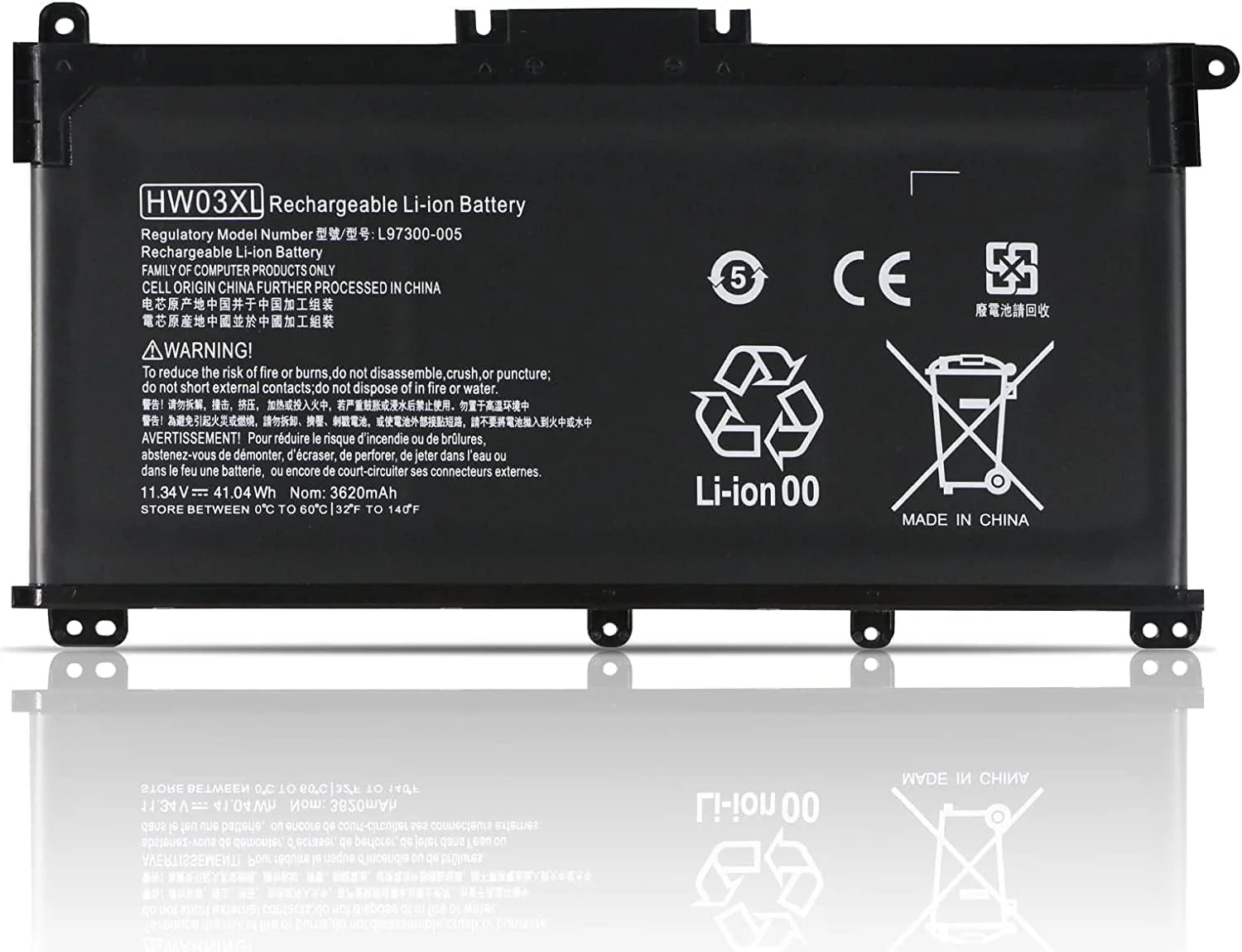 باتری جایگزین سازگار HW03XL برای //H.P''255 470 G8 Pavilion. 15-EG 15-Eh 17-CN 17-CP 17z-cp000 17t-cn000 15t-eg000 15-eg0000 15-eh0000 17-cp0000 HH WO3XL HW0 3041XL L97300-005