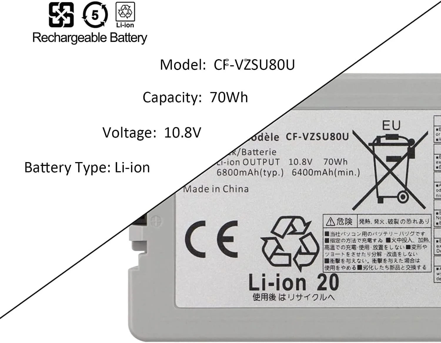 باطری WDX0R مدل T2JX4 3CRH3 WDXOR مناسب برای Dell Inspiron 13