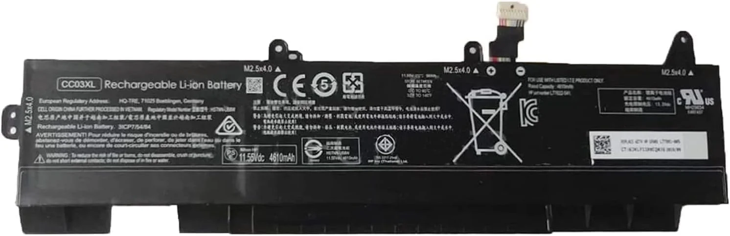باتری لپ تاپ CC03XL CC03053XL-PL برای H.'P EliteBook 830 835 840 845 Probook 635 Aero G7 G8 ZBook Firefly 14 G7 G8 MT32 Mobile Thin Client L78555-0055-0055-0055 L776 08-421