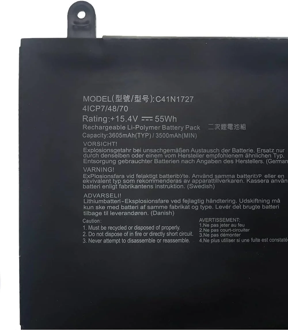باتری C41N1727 سازگار با ایسوس راگ زفیروس M GM501 GM501G GM501GM GM501GS GU501 GU501GM GM501GM-WS74 GM501GS-XS74 GM501GS-EI015T 55Wh