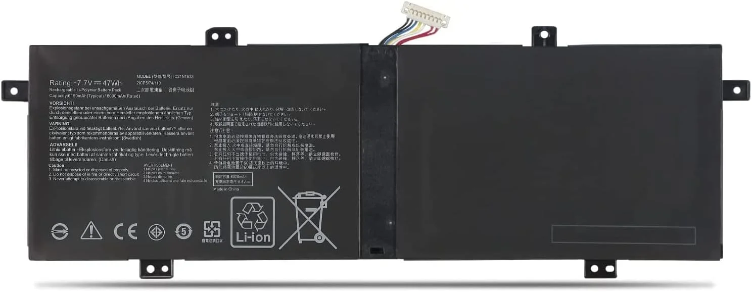 باتری لپ تاپ 7.7 ولت 47 وات C21N1833 سازگار با ایسوس ZenBook 14 UM431 UM431DA-AM020T UX431 UX431FA UX431FN UX431FL