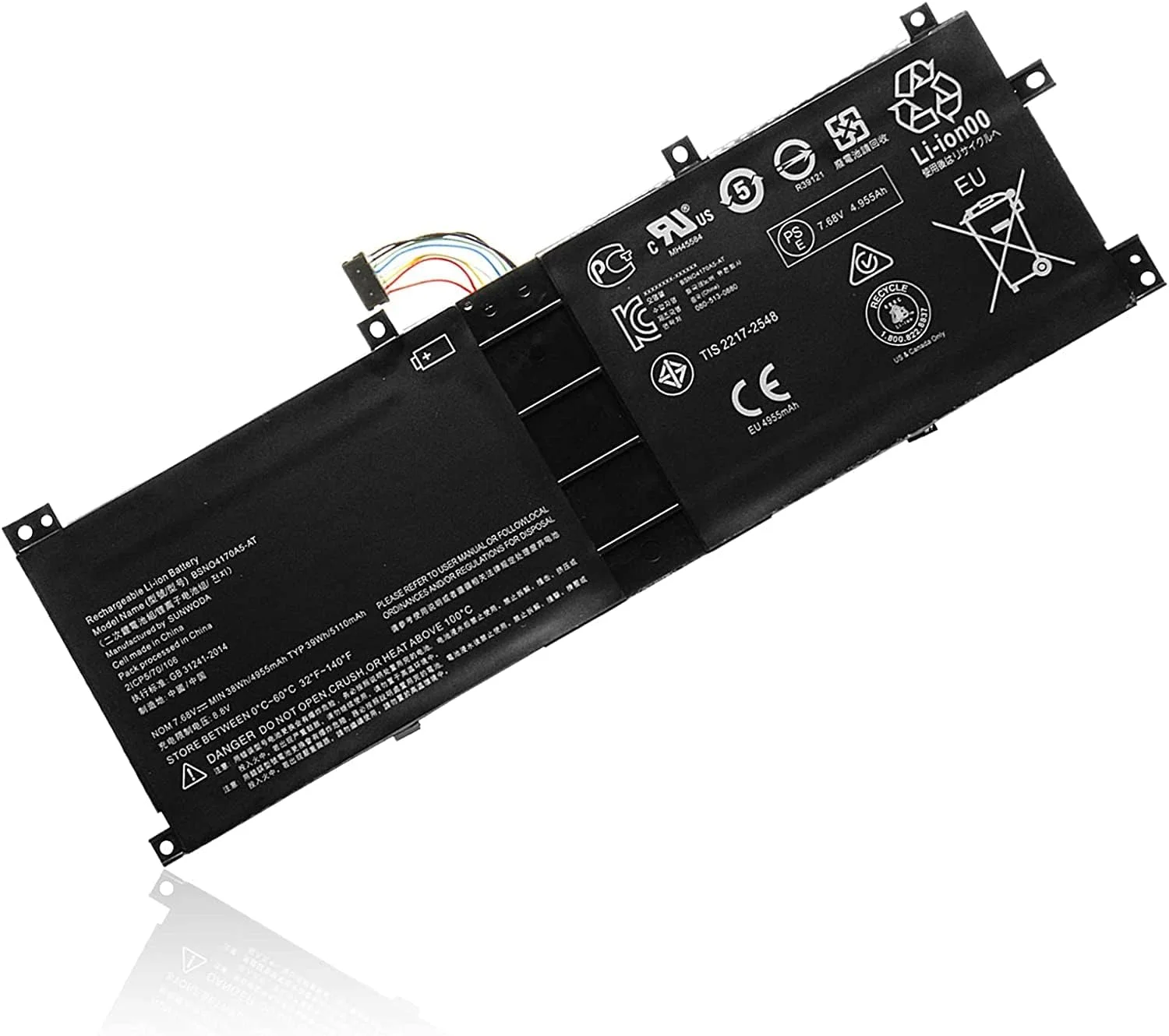 باتری لپ تاپ BSNO4170A5-AT سازگار با Lenovo Ideapad Miix 510 Series 510-12IKB