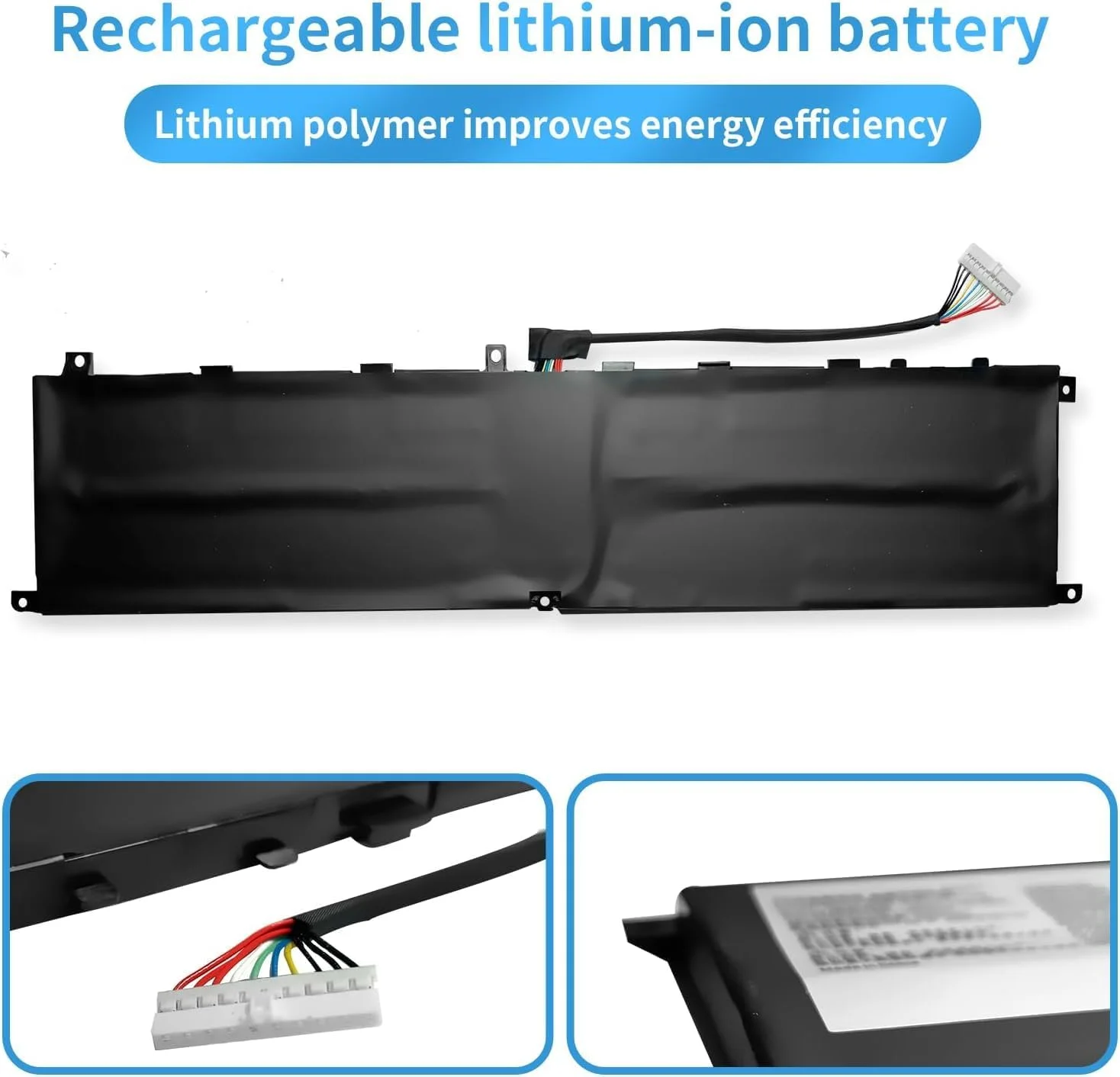 باتری BTY-M6L سازگار با MSI GS65 GS75 Stealth Thin 8SE 8SF 8SG 8RF 9SD 9SE 9SF 9SG PS63 Modern 8RC P65 Creator 8RD 8RE P75 GS60 Series (15.2V 80.25Wh)